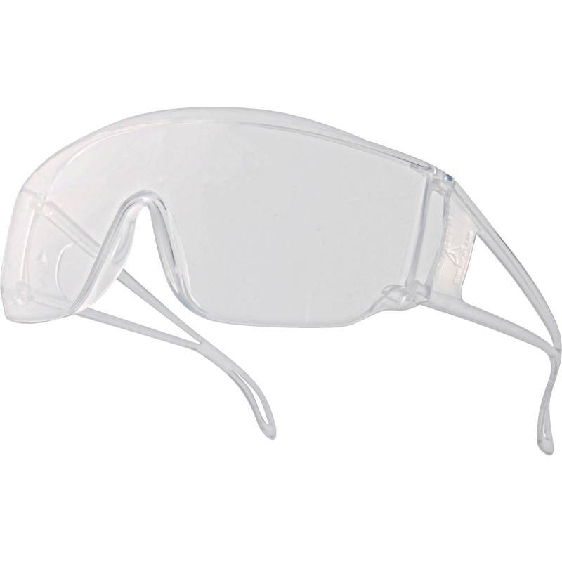 DeltaPlus PITON 2 CLEAR Polycarbonate Single Lens Visitor Safety Glasses (Pack of 10) - SecureHeights