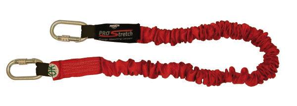 3M Protecta Pro 2m Single Leg Elasticated Stretch Shock Absorbing Lanyard with Screwgate Carabiner AE5220SAA - SecureHeights