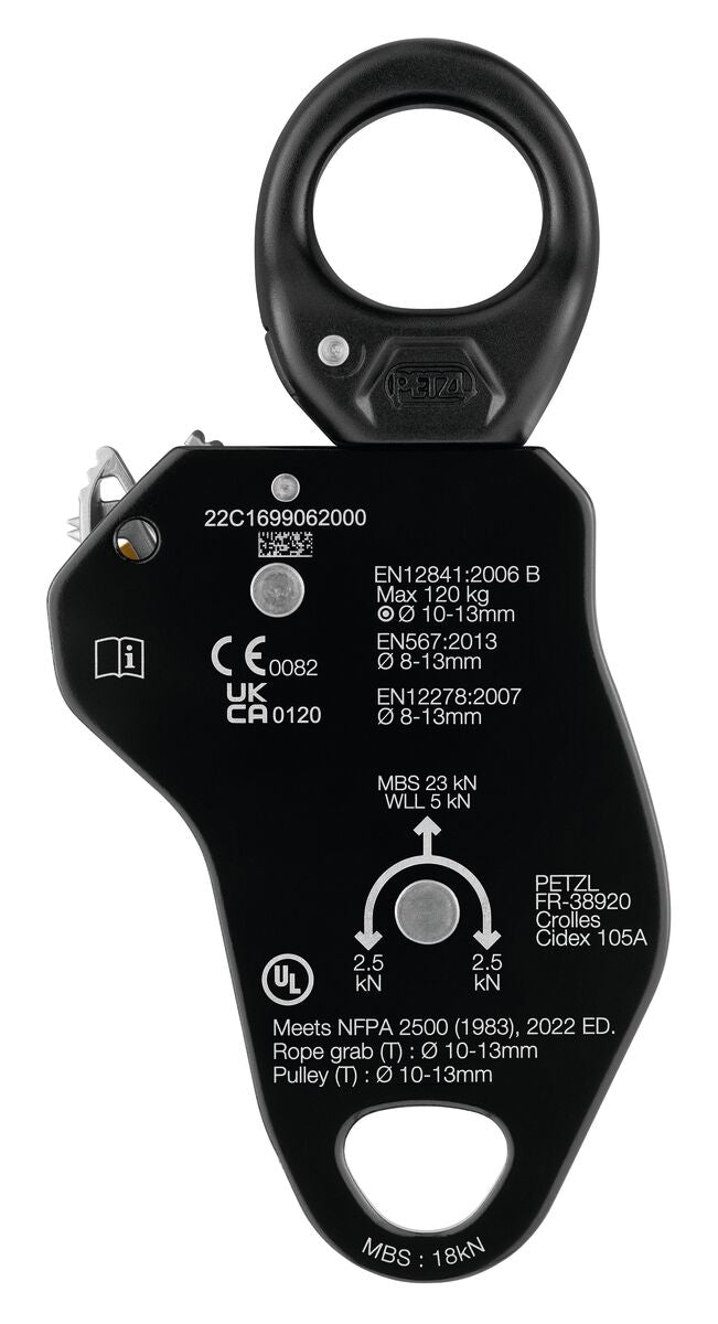 Petzl PRO TRAXION Very High Efficiency Progress Capture Pulley with Swivel P055AA00 - SecureHeights
