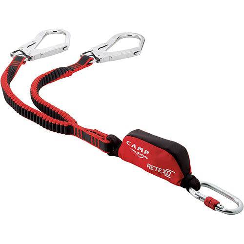 CAMP Safety RETEXO REWIND 100cm-140cm Twin Leg Edge Tested Elastic Lanyard with 60mm Hooks 7050202 - SecureHeights