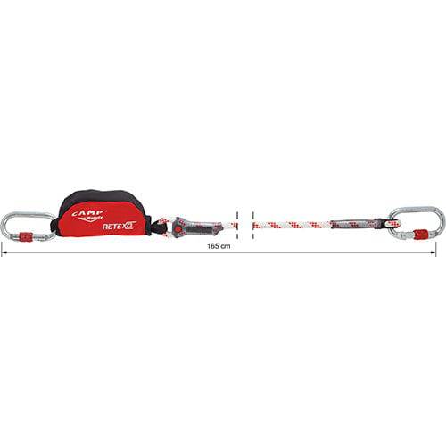 CAMP Safety RETEXO ROPE 165cm Single Leg Edge Tested Rope Lanyard with 16mm Connector 5050101 - SecureHeights