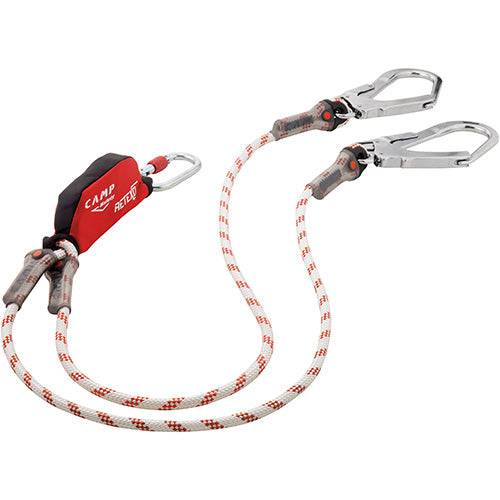 CAMP Safety RETEXO ROPE 190cm Twin Leg Edge Tested Rope Lanyard with 53mm Safety Hooks 5050201 - SecureHeights