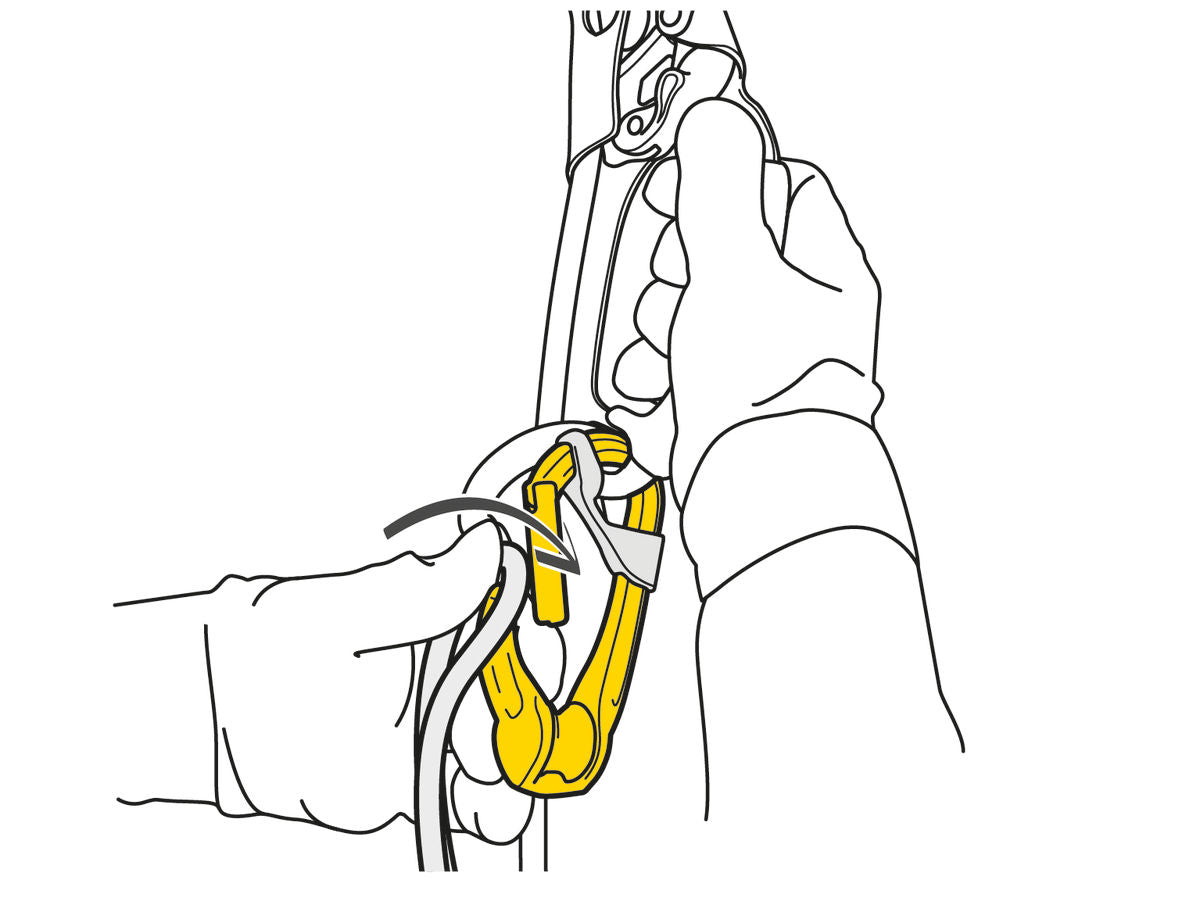 Petzl ROLLCLIP A Rope Installation Triact Lock Pulley Carabiner P74 TL - SecureHeights