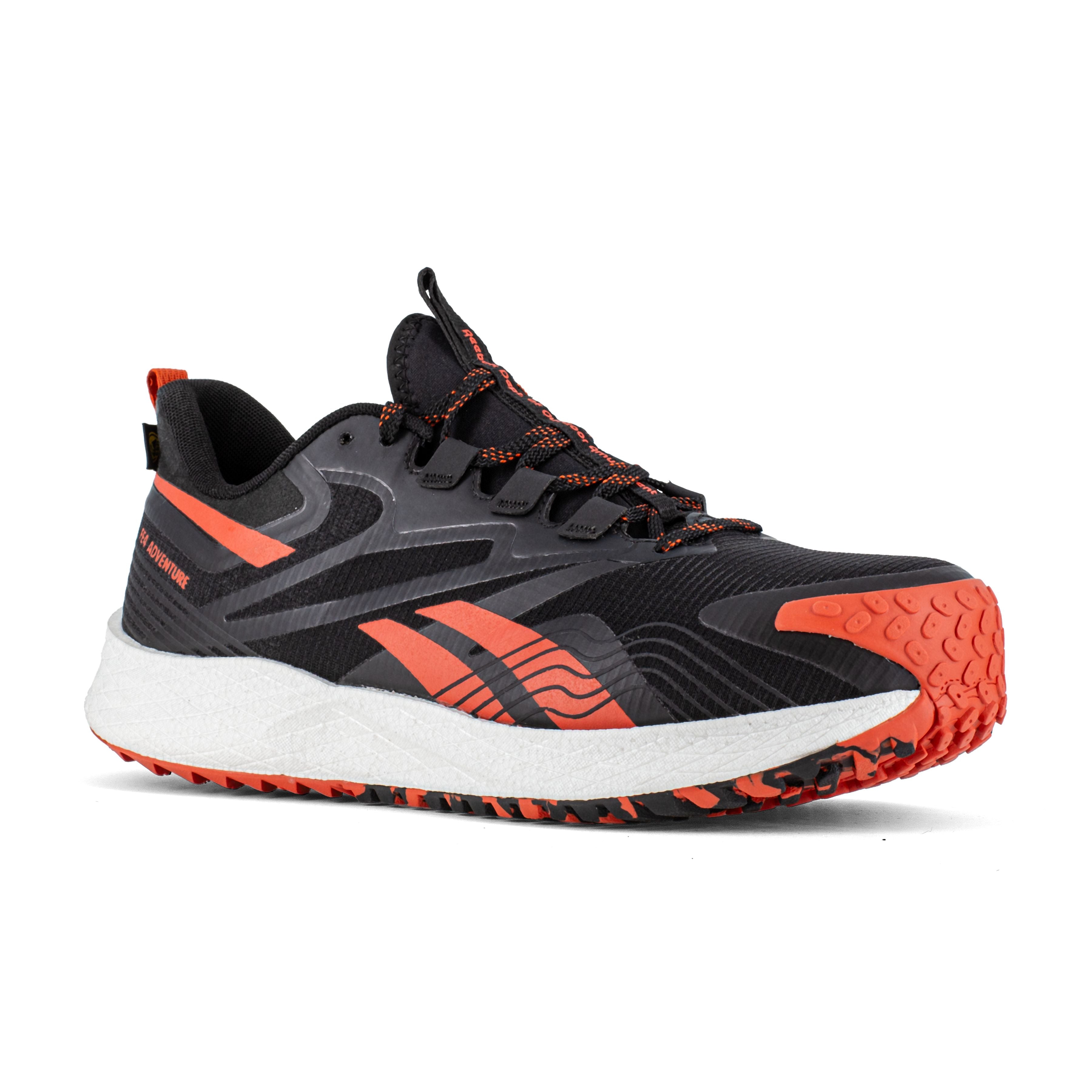 Reebok FE4 ADVENTURE SAFETY IB3610 S3S ESD Microfibre Mesh TPU Safety Trainers - Black/Red