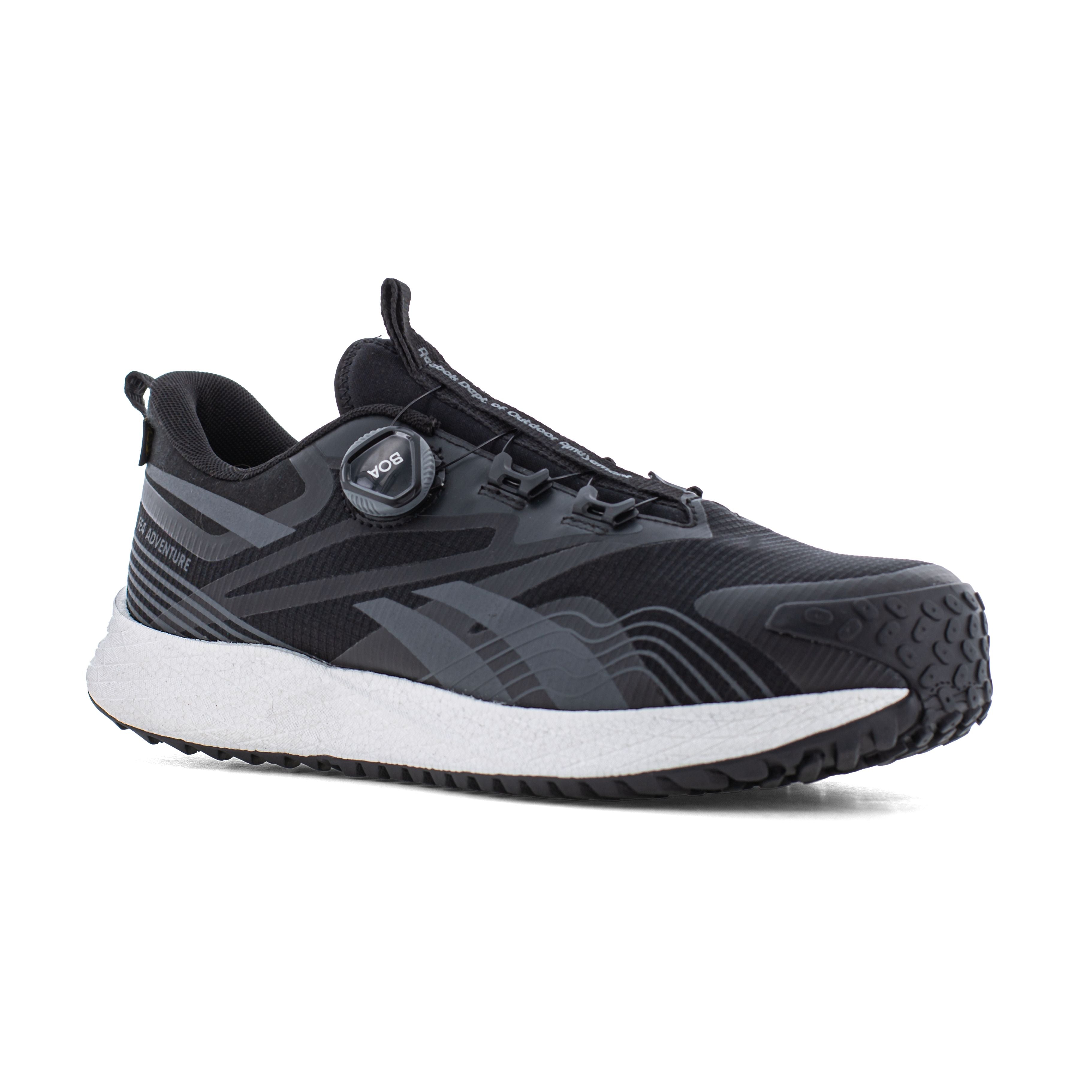 Reebok FE4 ADVENTURE SAFETY IB3613 BOA S1PS ESD Microfibre Mesh TPU Safety Trainers - Black