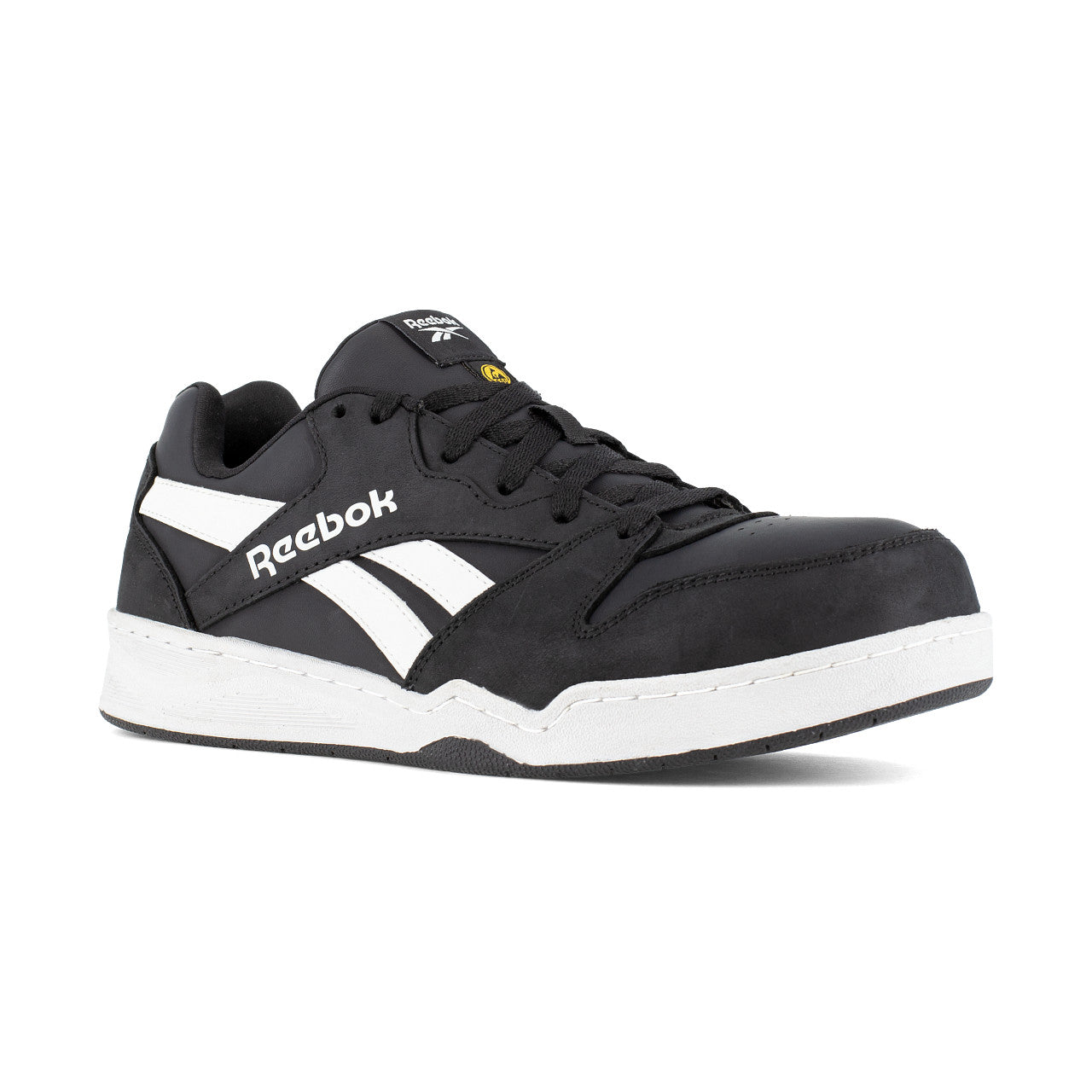 Reebok BB4500 SAFETY IB4162 S3S ESD Leather Safety Trainers - Black/White