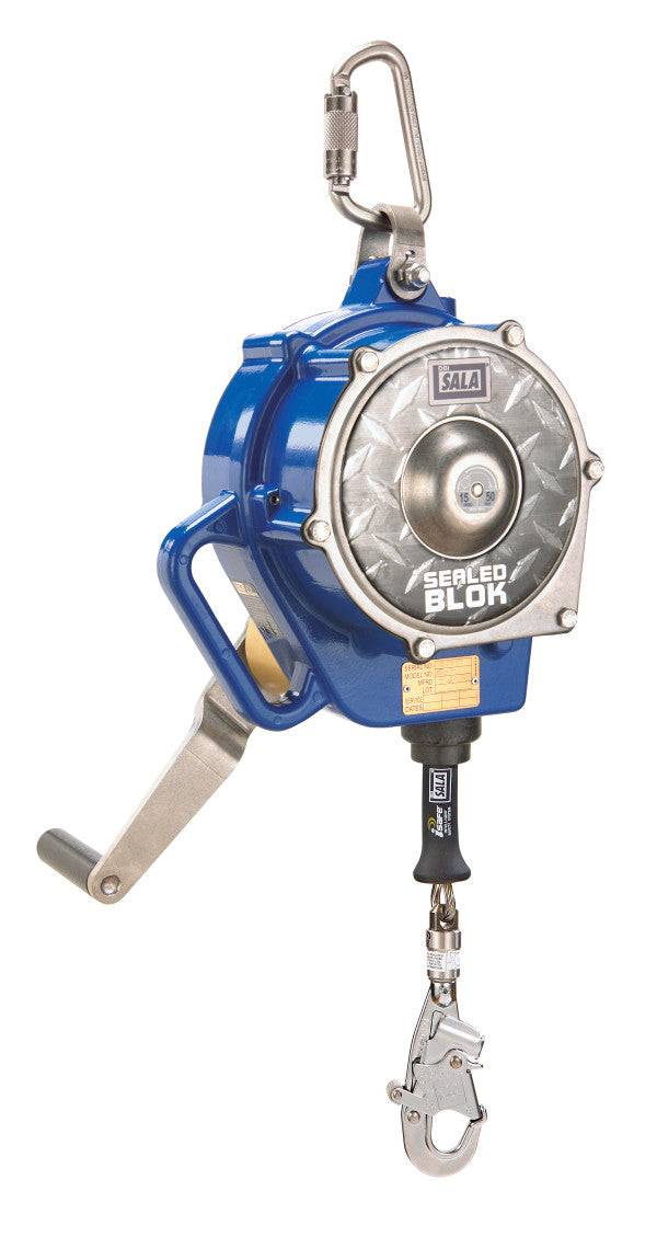 3M DBI SALA Sealed-Blok 15m Stainless Steel Cable Self Retracting Lifeline with Retrieval Winch 3400956 - SecureHeights
