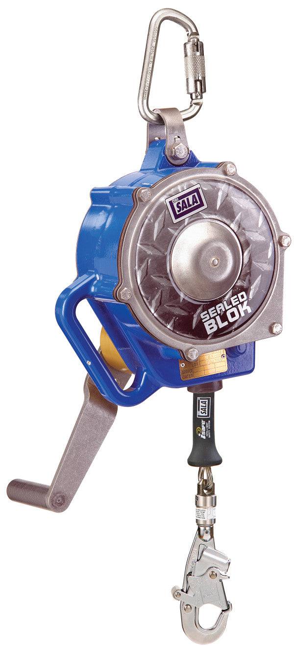 3M DBI SALA Sealed-Blok 9m Stainless Steel Cable Self Retracting Lifeline with Rescue Winch 3400856 - SecureHeights