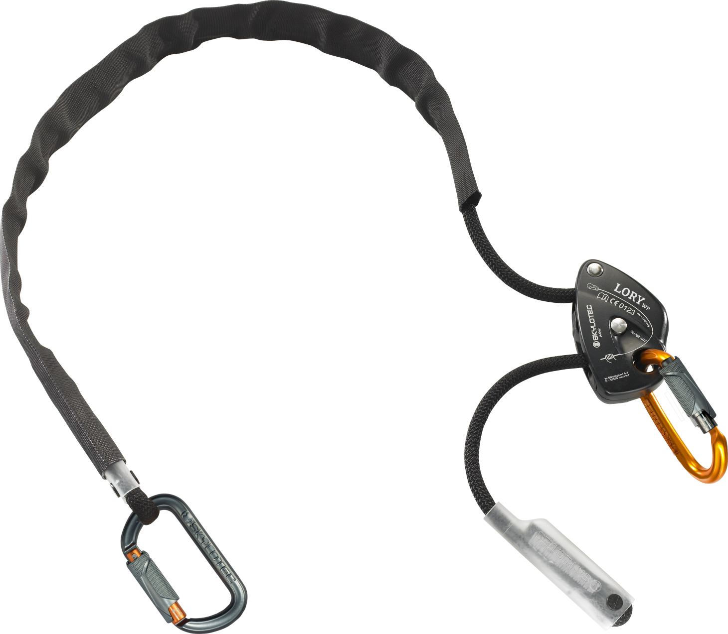 Skylotec SET LORY PRO Single Leg Lanyard with DOUBLE-O TW Carabiner 2m-5m - SecureHeights