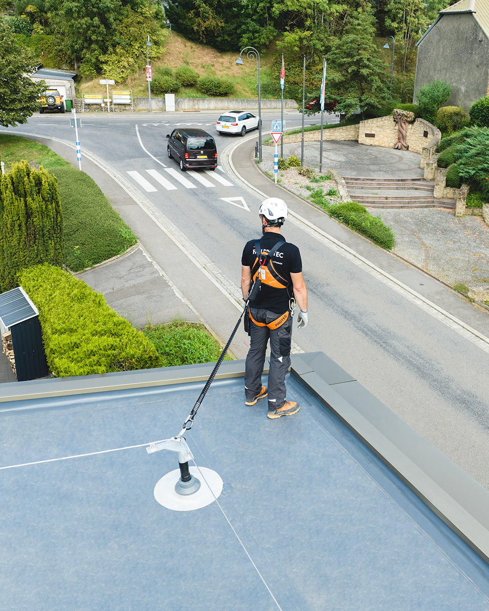 Fallprotec SecuRope Tevo Pro Cable Unipost Lifeline System - SecureHeights