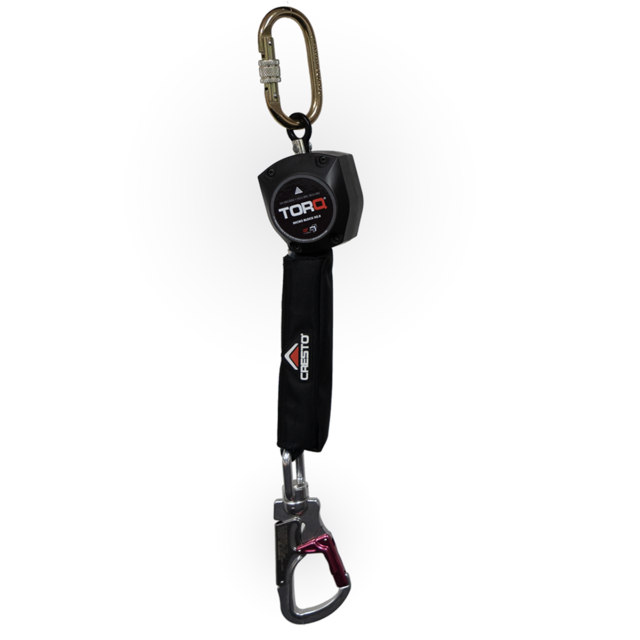 Abtech Safety TORQ MICRO 2m Single Leg Webbing Self Retracting Lifeline with Snap Hook H2.0-9666 - SecureHeights