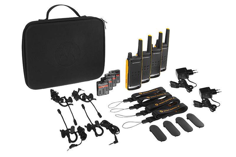 Motorola Talkabout T82 Extreme Licence Free PMR446 Two Way Radio Walkie Talkie Quad Pack - SecureHeights