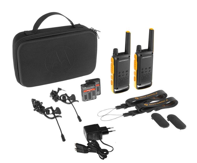 Motorola Talkabout T82 Extreme Licence Free PMR446 Two Way Radio Walkie Talkie Twin Pack - SecureHeights