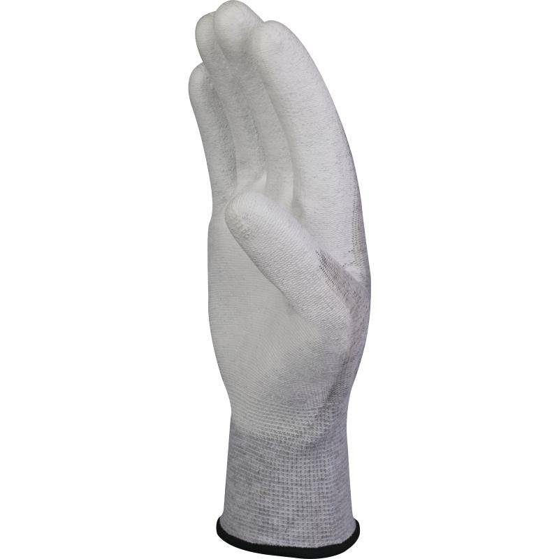 DeltaPlus VE702PESD PU Coated Palm 13 Gauge Antistatic Carbon Polyester Knitted Safety Gloves (20 Pairs) - SecureHeights