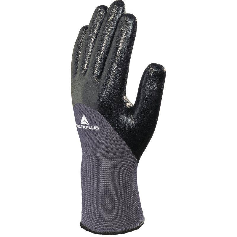 DeltaPlus VE713 Nitrile Coated Hand 13 Gauge Polyamide Knitted Safety Gloves (10 Pairs) - SecureHeights