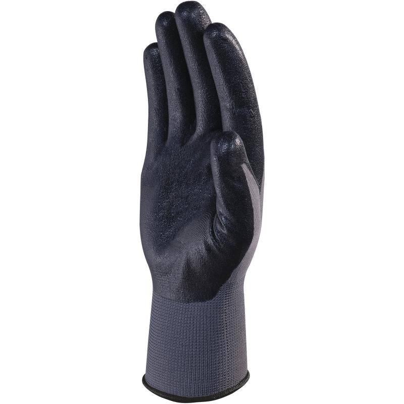 DeltaPlus VE722 Nitrile Foam Coated Palm 13 Gauge Polyester Knitted Safety Gloves (20 Pairs) - SecureHeights