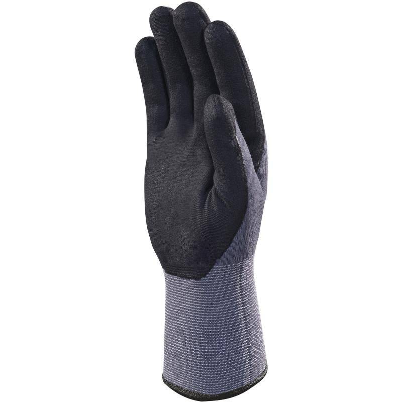 DeltaPlus VE726 Nitrile/PU Coated Palm 15 Gauge Polyamide Spandex Knitted General Handling Gloves (10 Pairs) - SecureHeights
