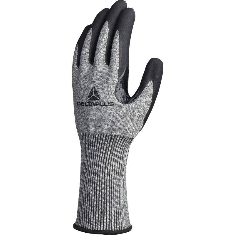 DeltaPlus VENICUTD03 (VENICUT53NO) Cut D Micro Foam Nitrile Coated Palm 15 Gauge Knitted Safety Gloves (3 Pairs) - SecureHeights