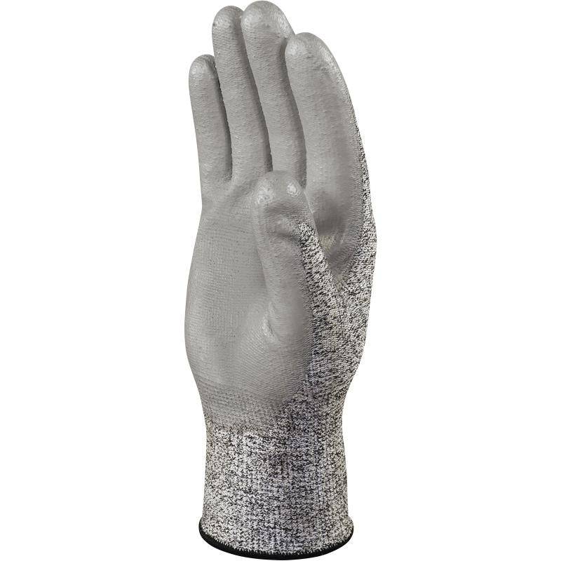 DeltaPlus VENICUTD08 (VENICUT58) Cut D PU Coated Palm 13 Gauge Knitted Safety Gloves (3 Pairs) - SecureHeights