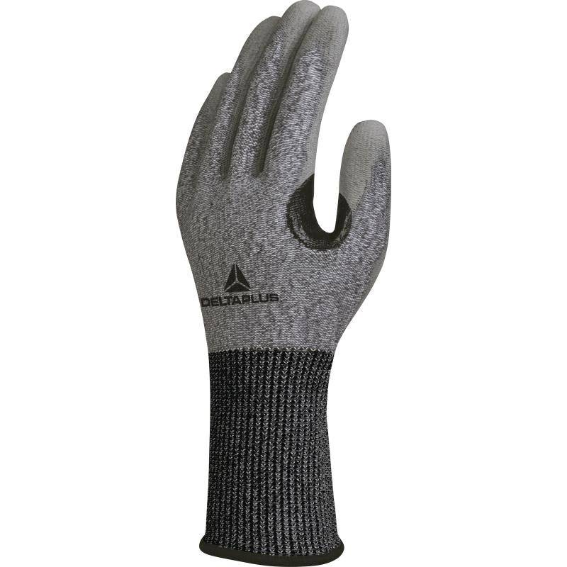 DeltaPlus VENICUTD09 Cut D PU Coated Palm Reinforced 13 Gauge Knitted Safety Gloves (5 Pairs) - SecureHeights