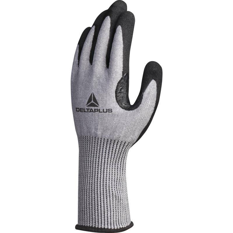 DeltaPlus VENICUT F XTREM CUT - VENICUTF01 Cut F Gritty Nitrile Foam Coated Palm Reinforced 13 Gauge Knitted Safety Gloves (3 Pairs) - SecureHeights
