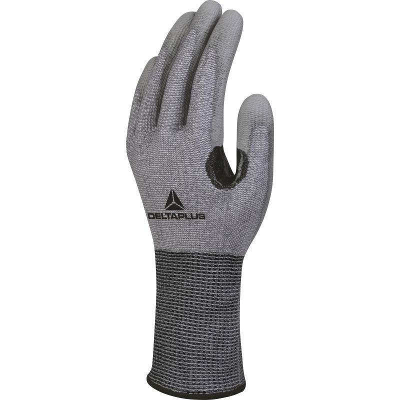 DeltaPlus VENICUT F XTREM CUT - VENICUTF03 Cut F PU Coated Palm Reinforced 13 Gauge Knitted Safety Gloves (5 Pairs) - SecureHeights