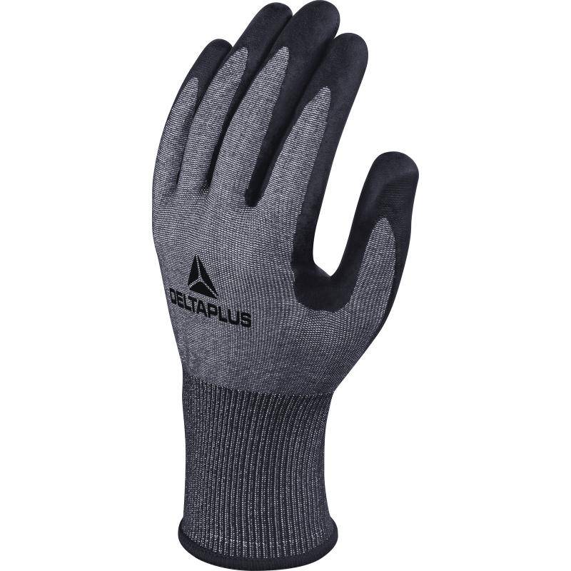 DeltaPlus VENICUT F XTREM CUT TOUCH - VENICUTF02 Cut F TPU/Nitrile Foam Coated Palm 18 Gauge Knitted Safety Gloves (2 Pairs) - SecureHeights
