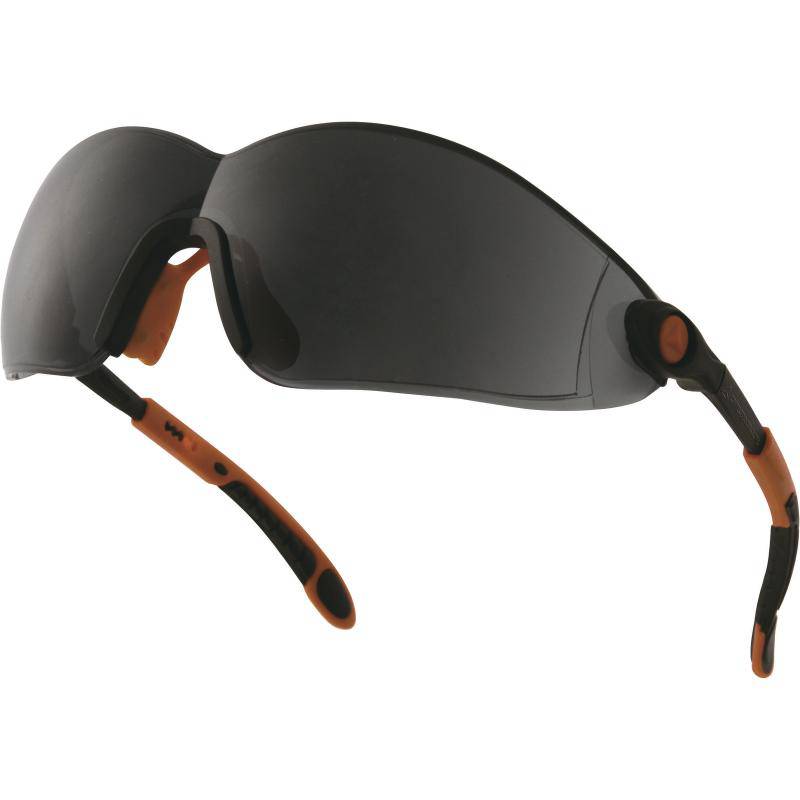 DeltaPlus VULCANO2 SMOKE Polycarbonate Single Lens Safety Glasses (Pack of 5) VULC2NOFU - SecureHeights