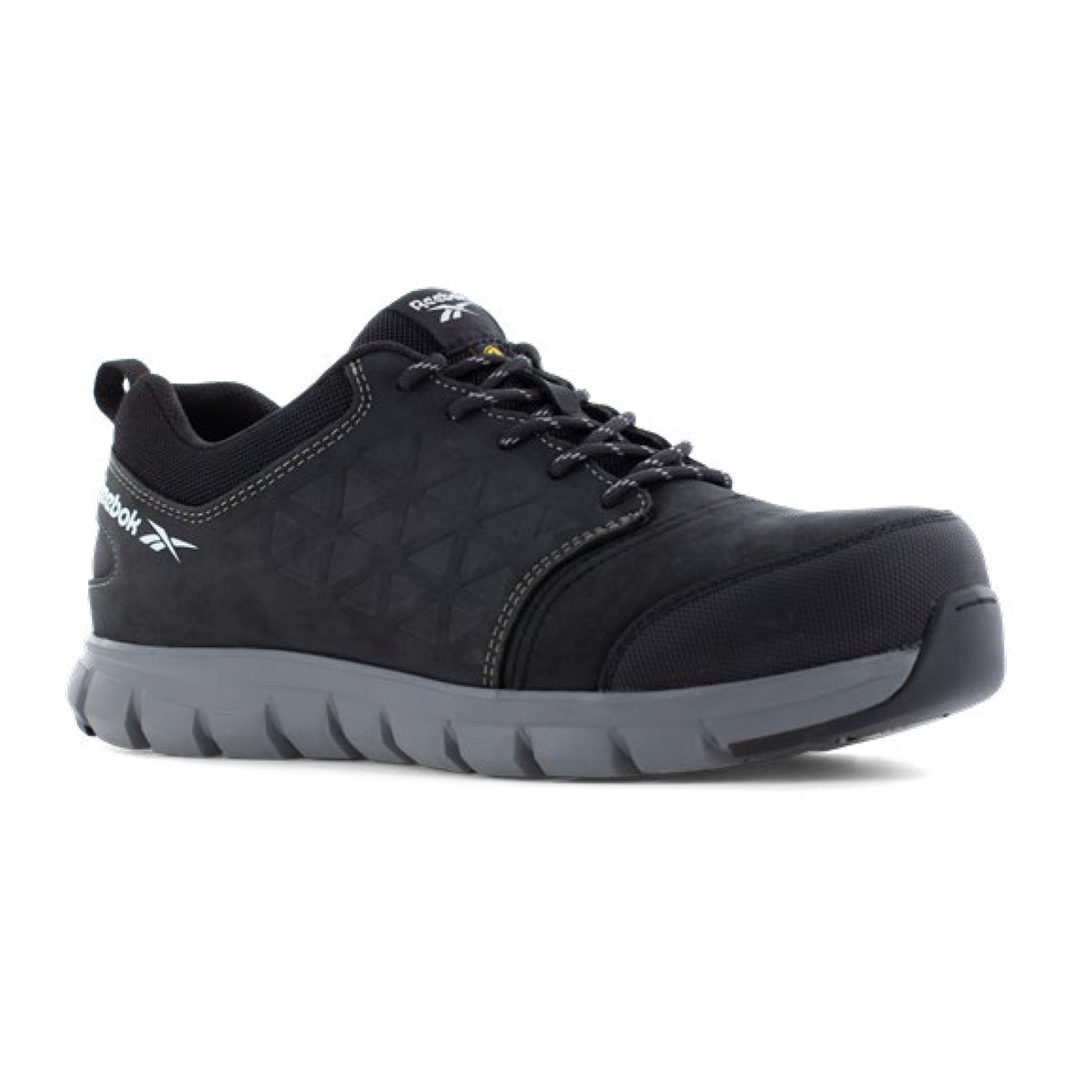 Reebok EXCEL LIGHT SAFETY IB1036 S3S ESD Leather Safety Trainers - Black