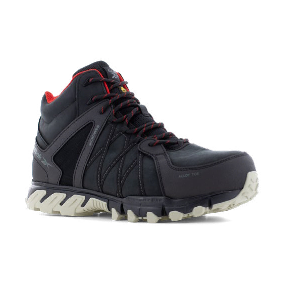 Reebok TRAILGRIP SAFETY IB1052 S3S ESD Microfibre Mesh Leather Safety Boots - Black
