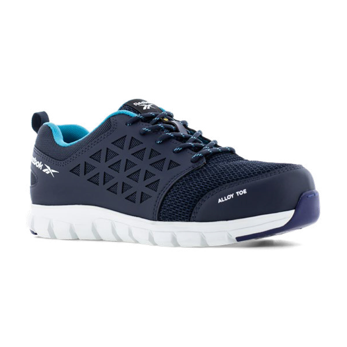 Reebok EXCEL LIGHT SAFETY IB131 S1PS ESD Microfibre Mesh Womens Safety Trainers - Navy