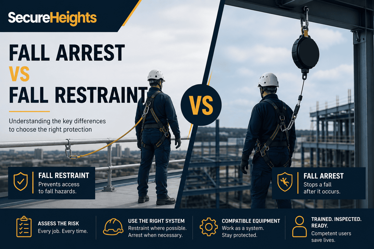 Fall Arrest vs Fall Restraint