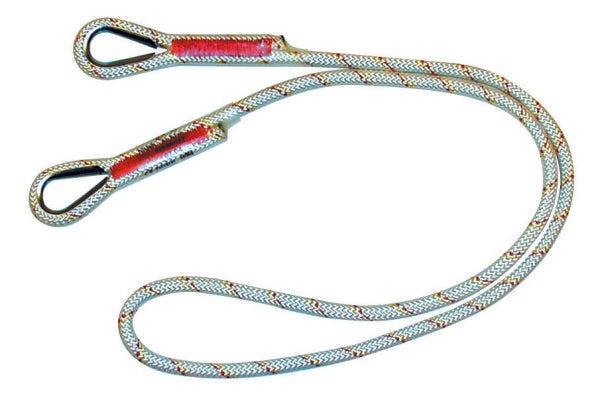 3M Protecta 1.5m Single Leg Rope Work Positioning Lanyard with Thimbles AL415C - SecureHeights