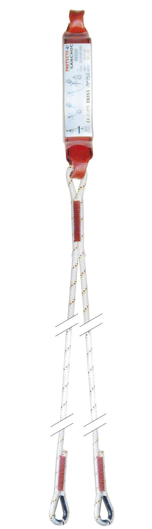 3M Protecta 1.5m Twin Leg Rope Shock Absorbing Lanyard AE532/2 - SecureHeights