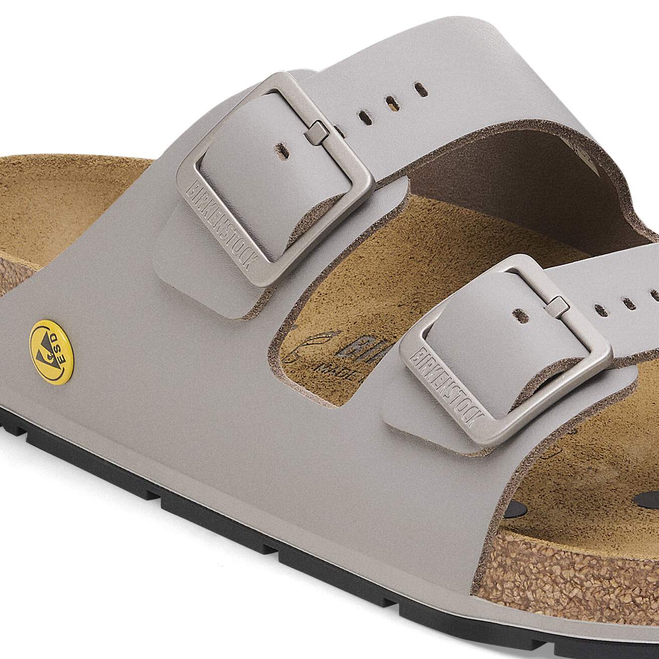 Birkenstock Professional Arizona PRO ESD Natural Leather Coated Work Sandals - SecureHeights