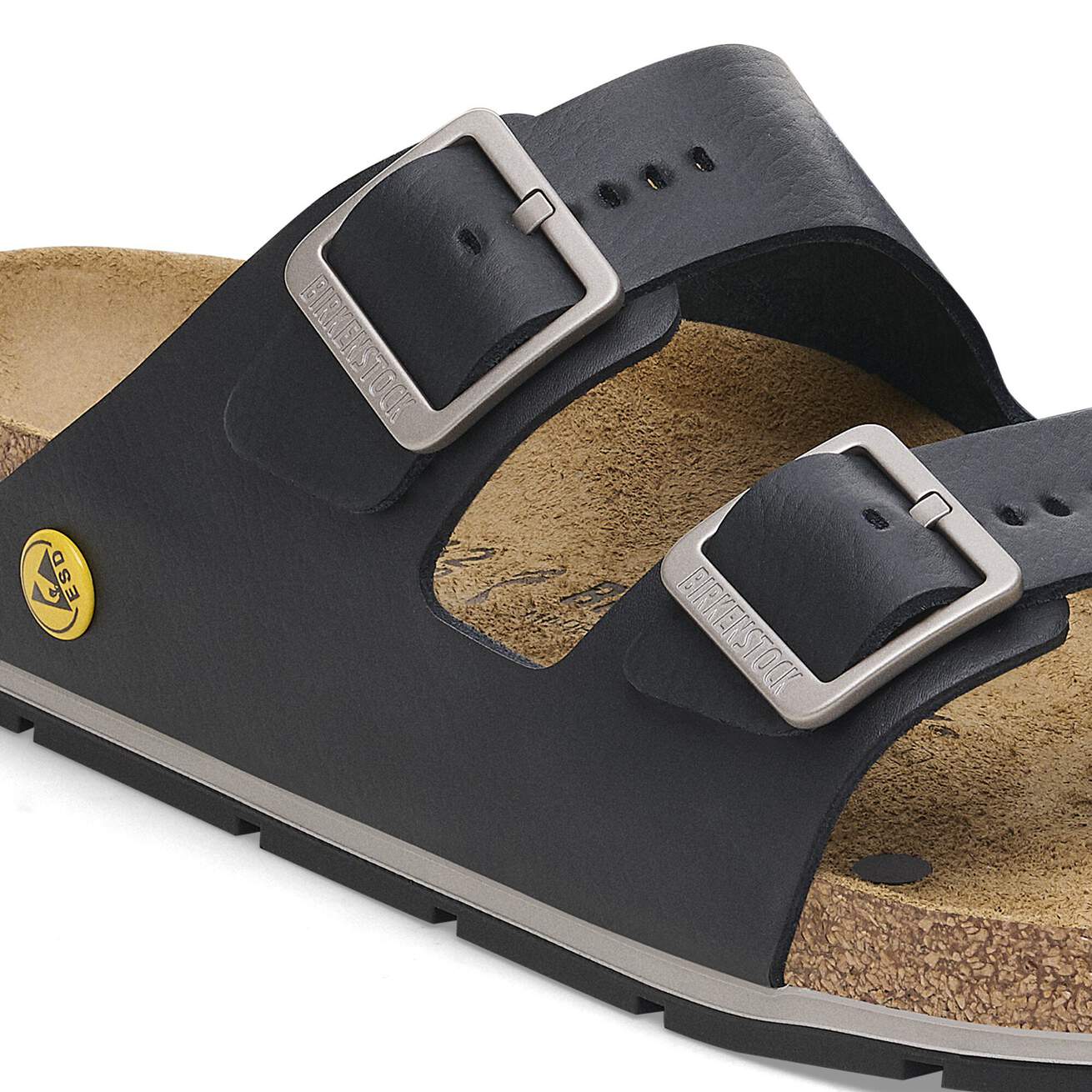 Birkenstock Professional Arizona PRO ESD Natural Leather Coated Work Sandals - SecureHeights