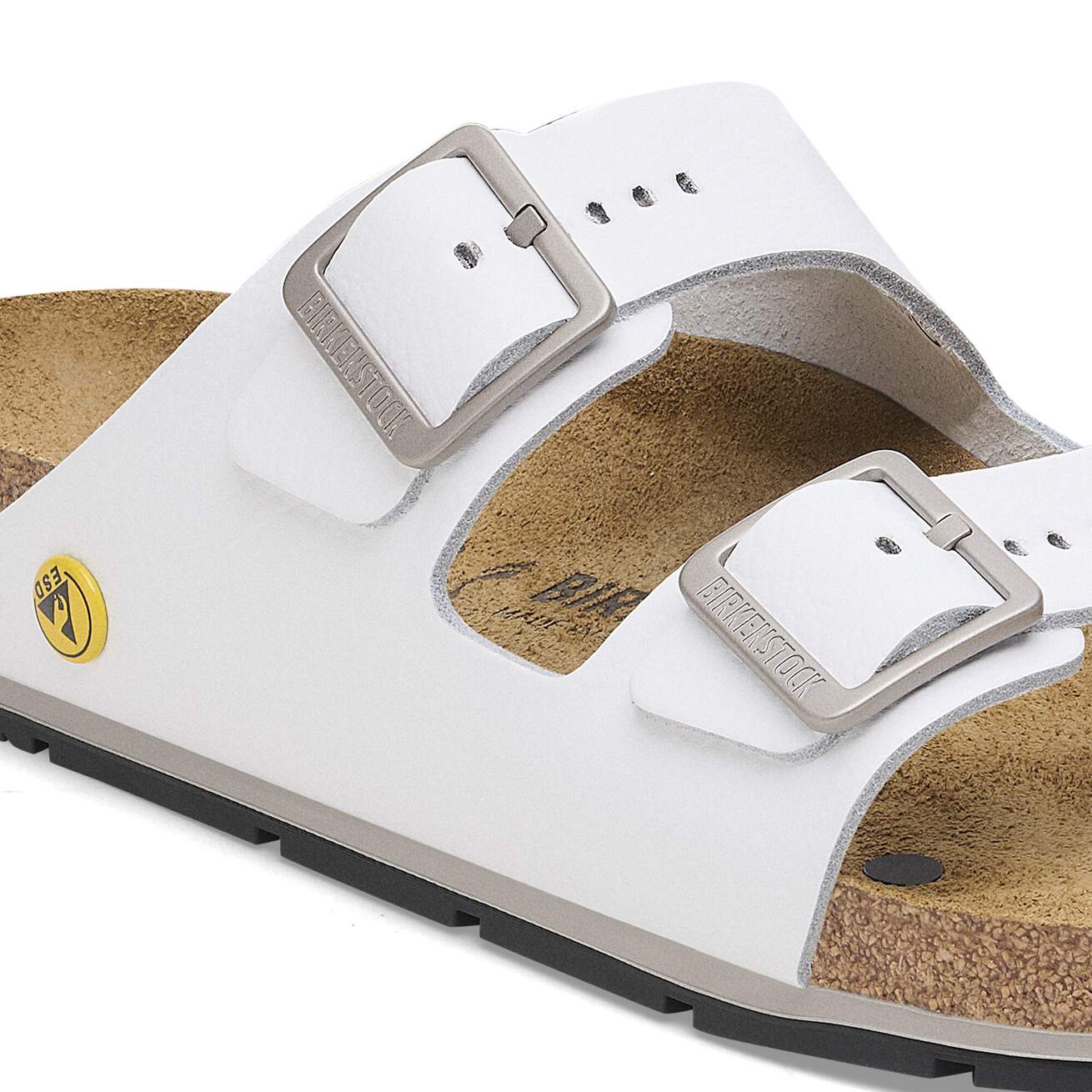 Birkenstock Professional Arizona PRO ESD Natural Leather Coated Work Sandals - SecureHeights