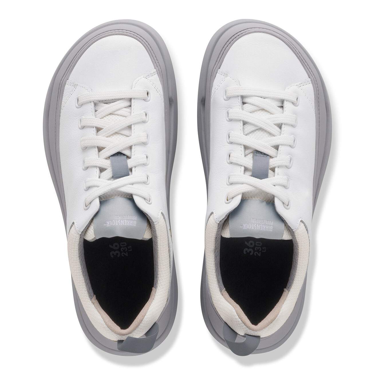 Birkenstock Professional Melbourne PRO Natural Leather Coated Work Shoes - Brilliant White - SecureHeights