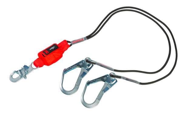 3M Protecta 140kg Capacity 1.8m Twin Leg Rope Shock Absorbing Lanyard 1260333 - SecureHeights