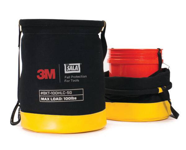 3M DBI SALA 5 Gallon 45.4kg (100 lb) Load Rated Hook and Loop Canvas Safe Bucket 1500135 - SecureHeights