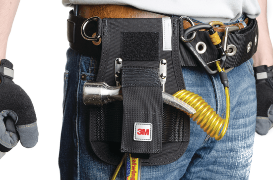 3M DBI SALA Belt Hammer Holster & Hook2Quick Ring Coil Tether with Tail 1500094 - SecureHeights