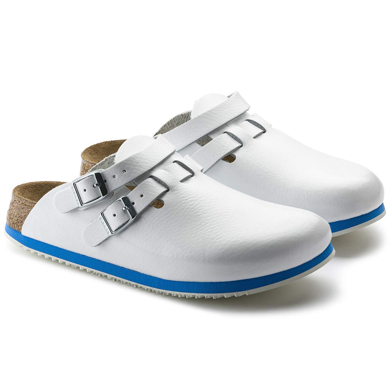 Birkenstock Professional Kay SL Soft Footbed Natural Leather Work Clogs - SecureHeights
