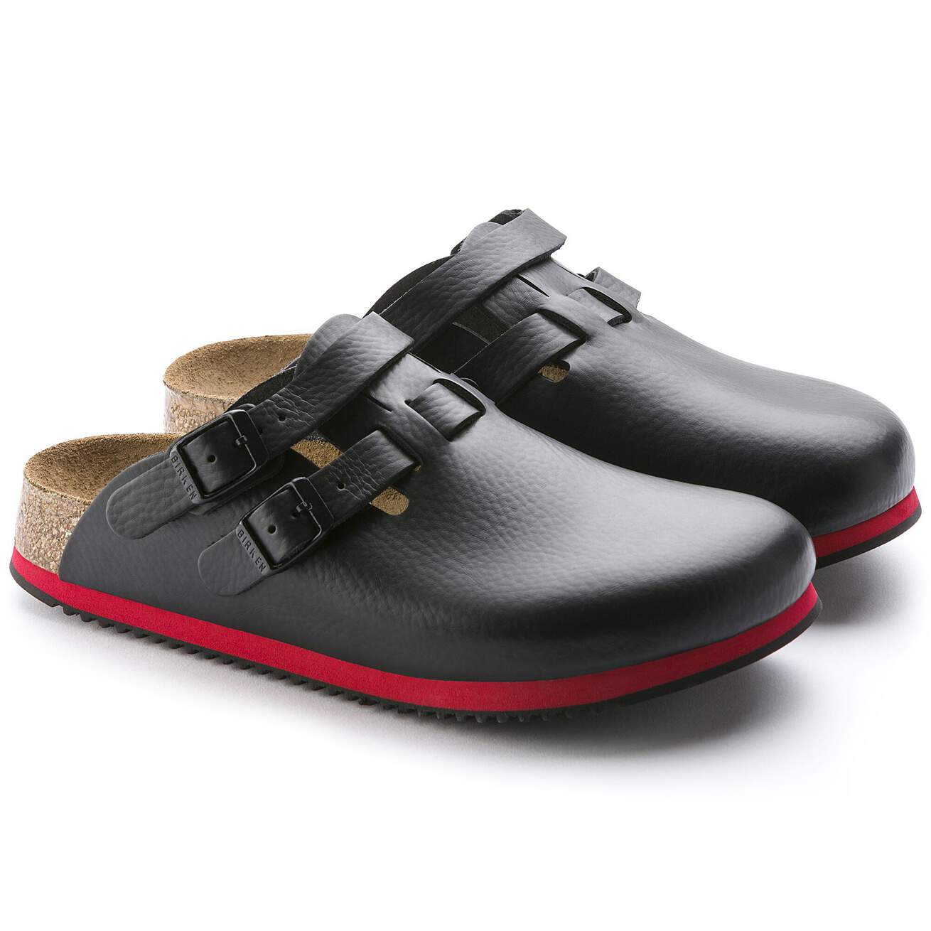 Birkenstock Professional Kay SL Soft Footbed Natural Leather Work Clogs - SecureHeights
