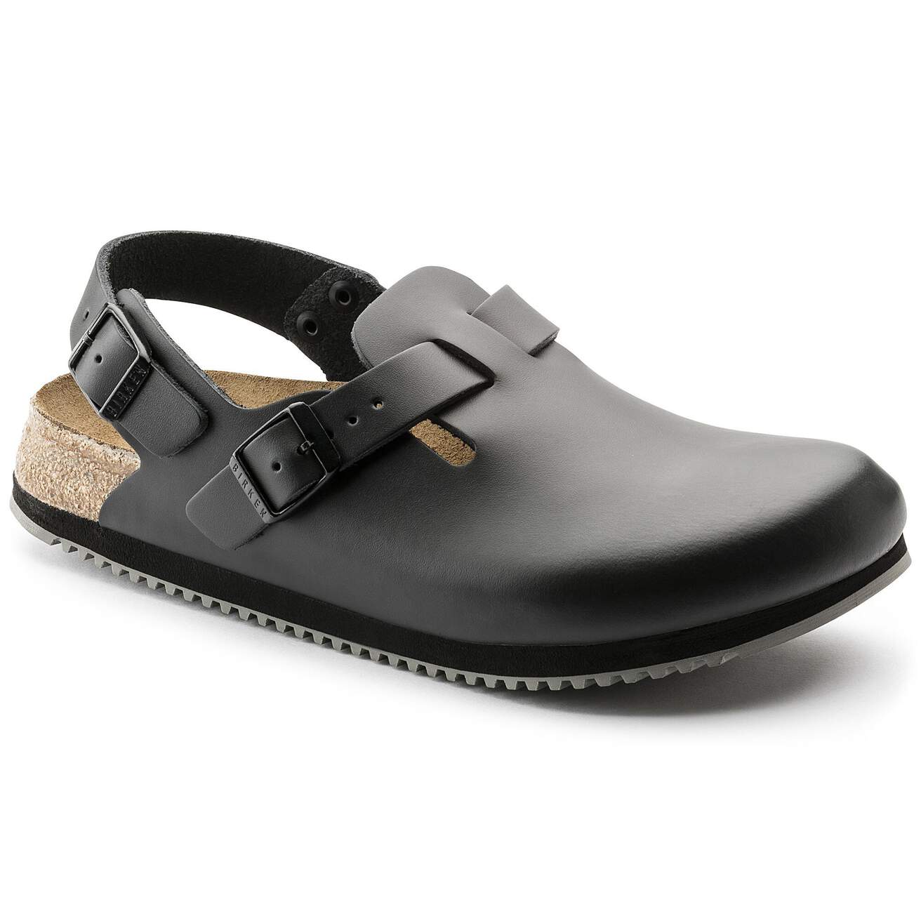 Birkenstock Professional Tokio Super Grip Natural Leather Hospitality Work Clogs - SecureHeights