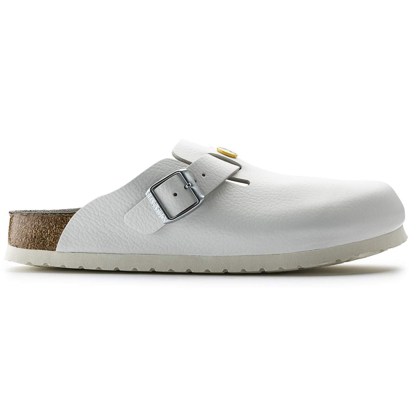 Birkenstock Professional Boston ESD Natural Leather Work Clogs - SecureHeights