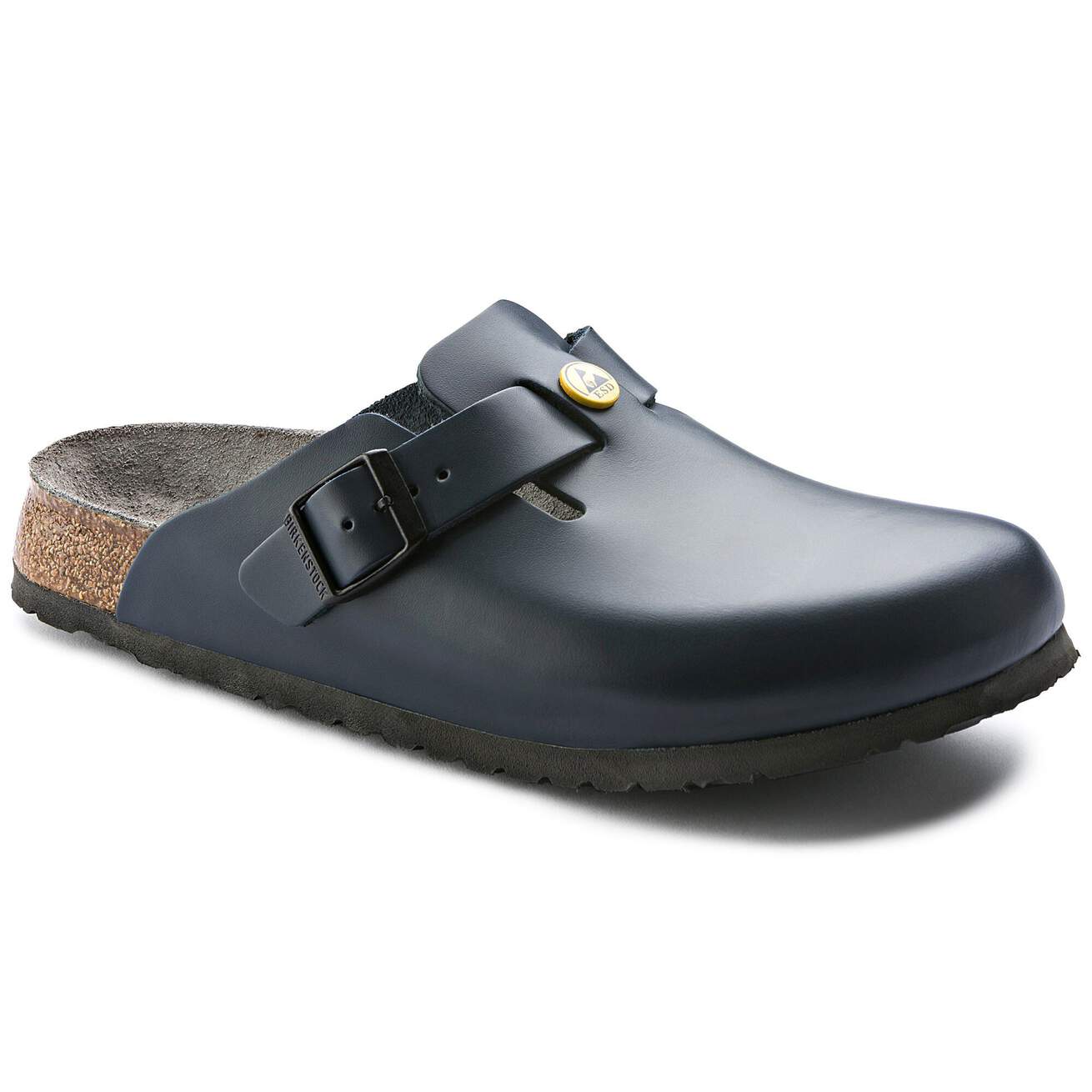 Birkenstock Professional Boston ESD Natural Leather Work Clogs - SecureHeights