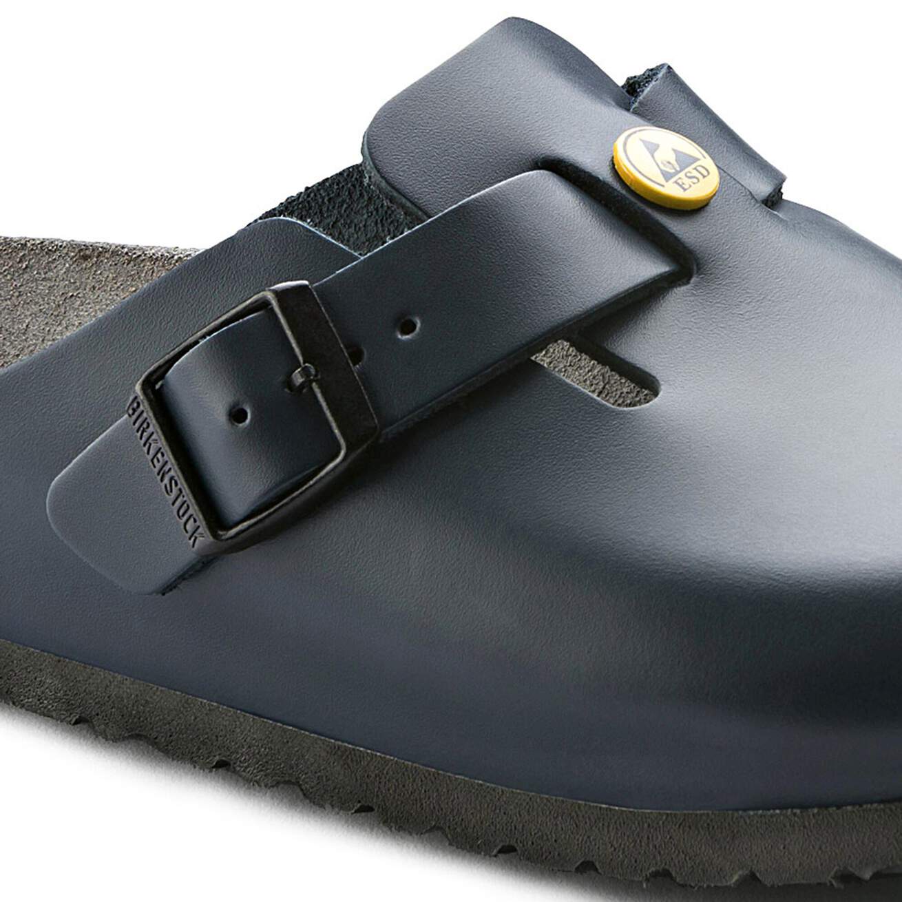 Birkenstock Professional Boston ESD Natural Leather Work Clogs - SecureHeights