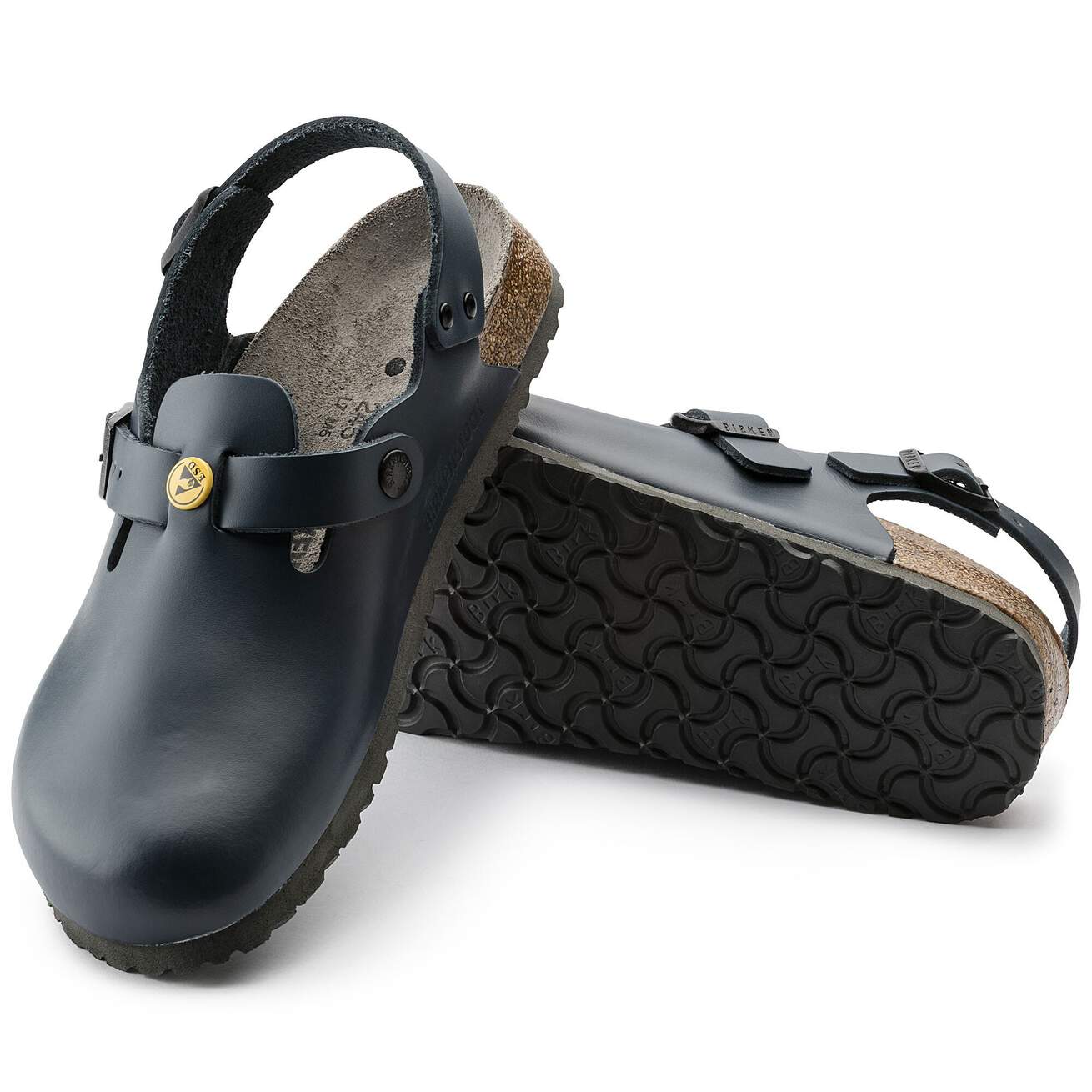 Birkenstock Professional Tokio ESD Natural Leather Hospitality Work Clogs - SecureHeights