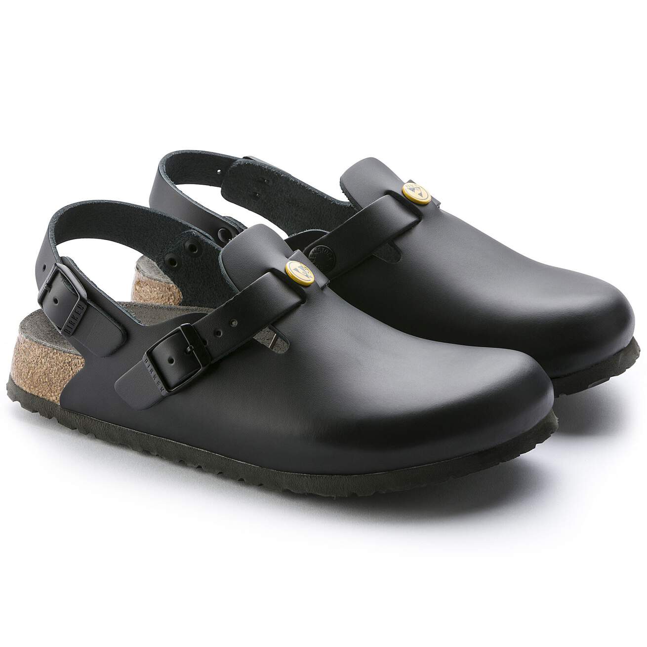 Birkenstock Professional Tokio ESD Natural Leather Hospitality Work Clogs - SecureHeights