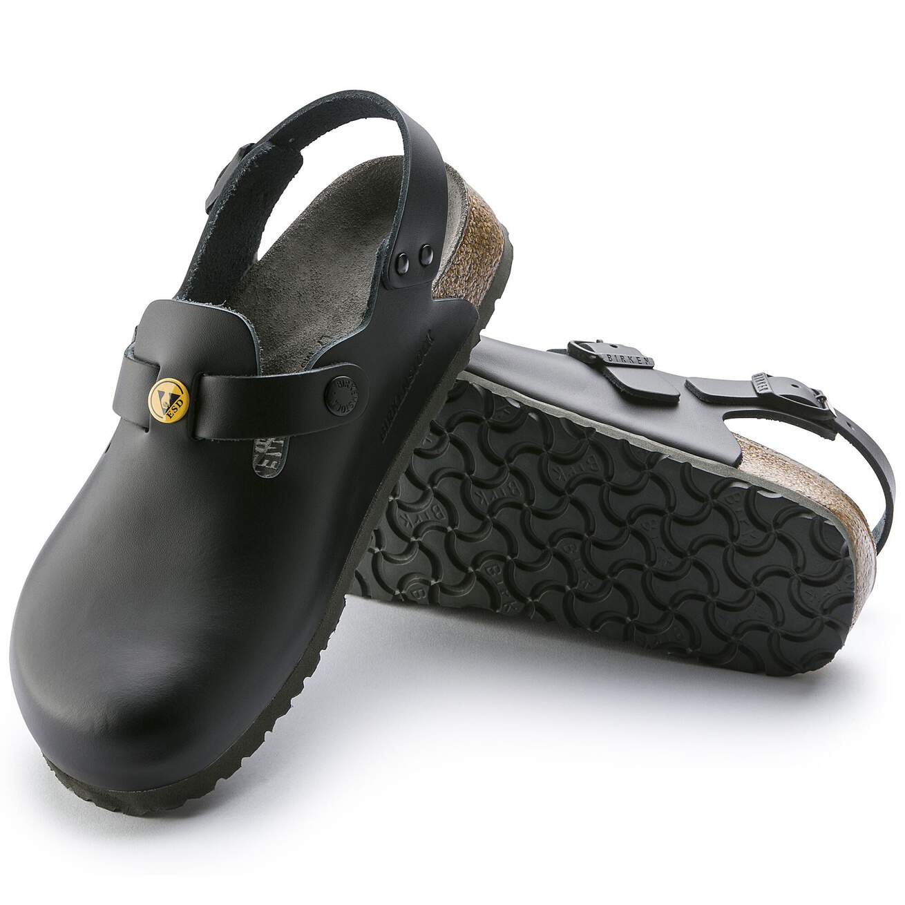 Birkenstock Professional Tokio ESD Natural Leather Hospitality Work Clogs - SecureHeights